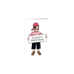Sale Alison Gardiner Boys Pirate Happy Birthday Mini Card
