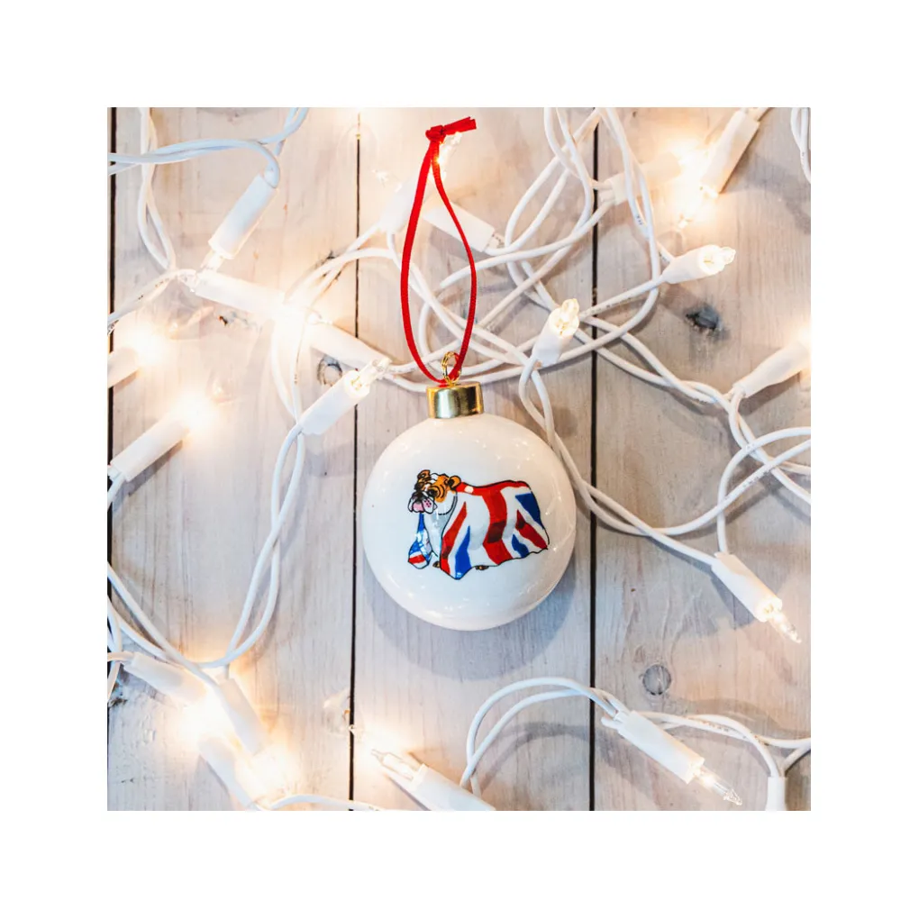 Sale Alison Gardiner British Bulldog Bauble