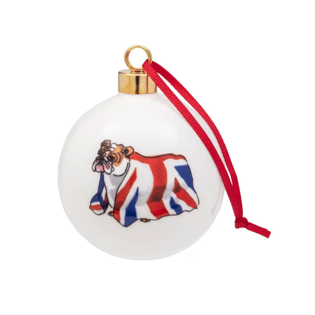 Sale Alison Gardiner British Bulldog Bauble
