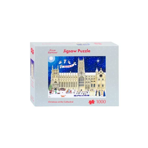 Alison Gardiner Christmas at the Cathedral Jigsaw Puzzle