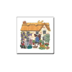 Best Alison Gardiner Cottage Garden Coaster