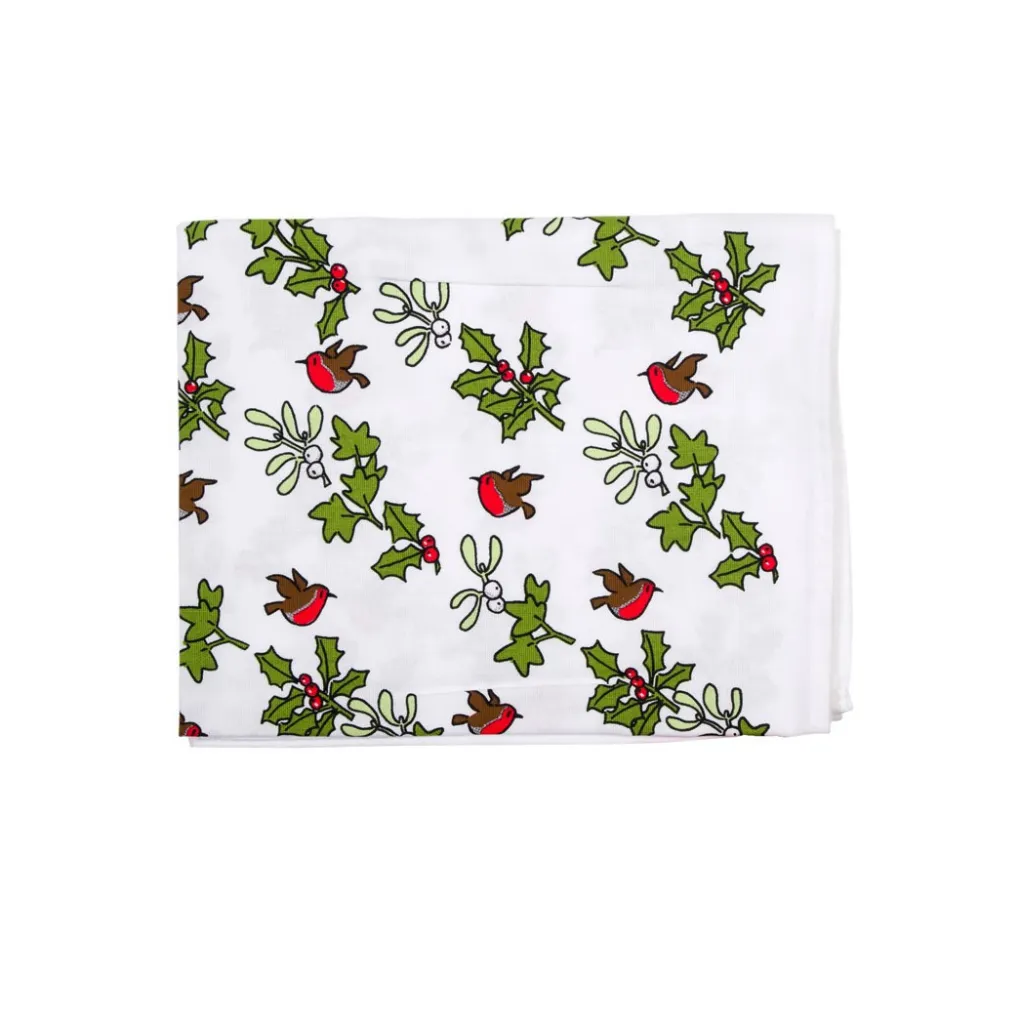 New Alison Gardiner Holly & Ivy Tea Towel