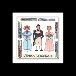 Outlet Alison Gardiner Jane Austen Coaster
