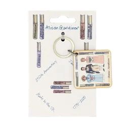 Hot Alison Gardiner Jane Austen Wooden Keyring
