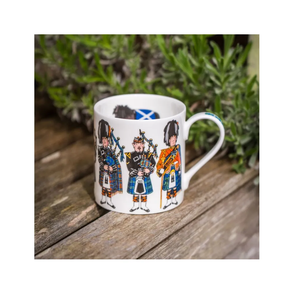 Clearance Alison Gardiner Scottish Pipers Mug
