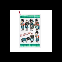 Online Alison Gardiner Scottish Pipers Tea Towel