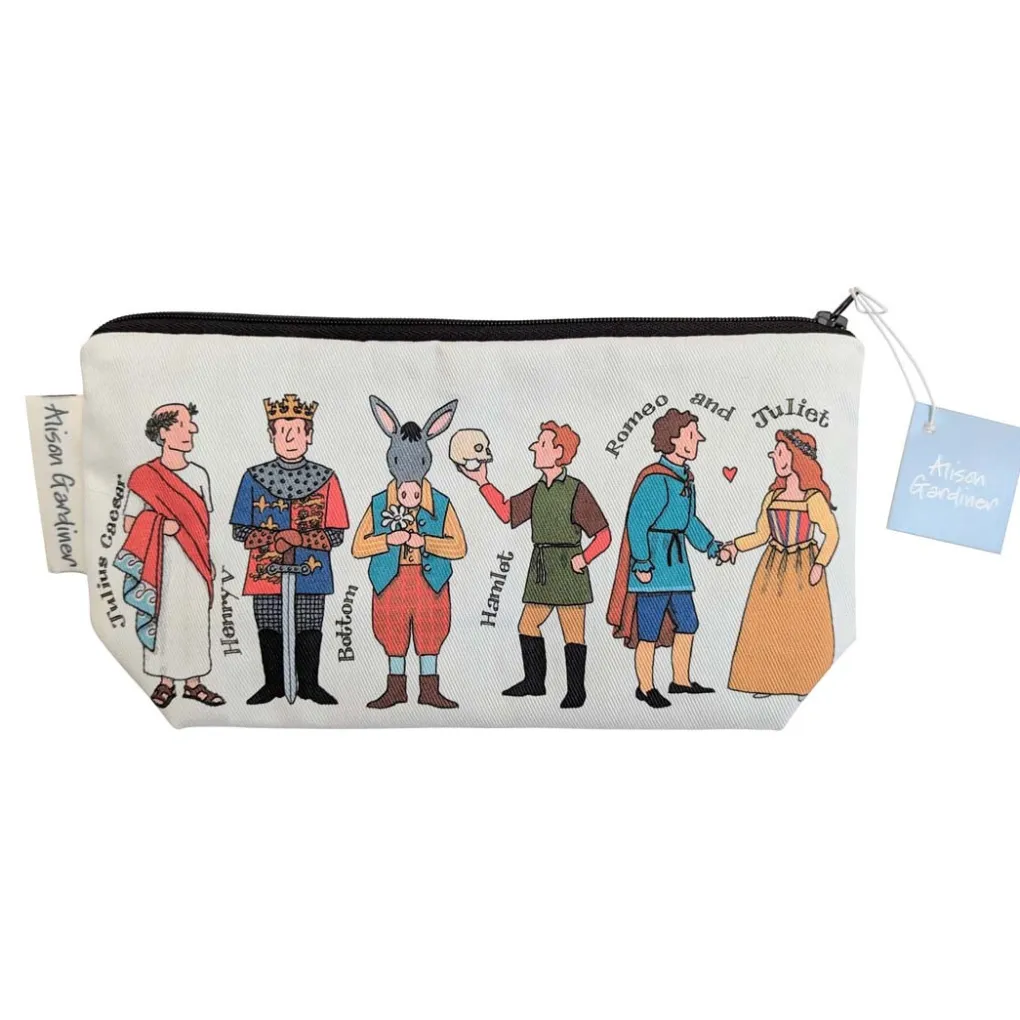 Clearance Alison Gardiner Shakespeare Cosmetic Bag / Pencil Case
