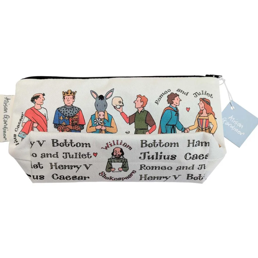 Clearance Alison Gardiner Shakespeare Cosmetic Bag / Pencil Case