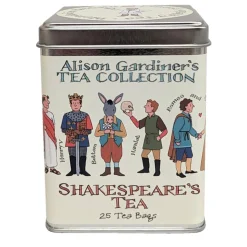 Clearance Alison Gardiner Shakespeare Tea Caddy 25 Bags