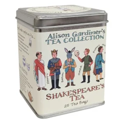 Clearance Alison Gardiner Shakespeare Tea Caddy 25 Bags