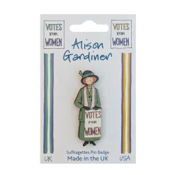 Outlet Alison Gardiner Suffragette UK Single Pin Badge