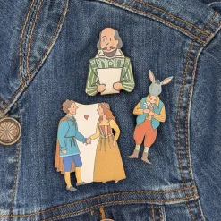 Hot Alison Gardiner William Shakespeare Single Pin Badge