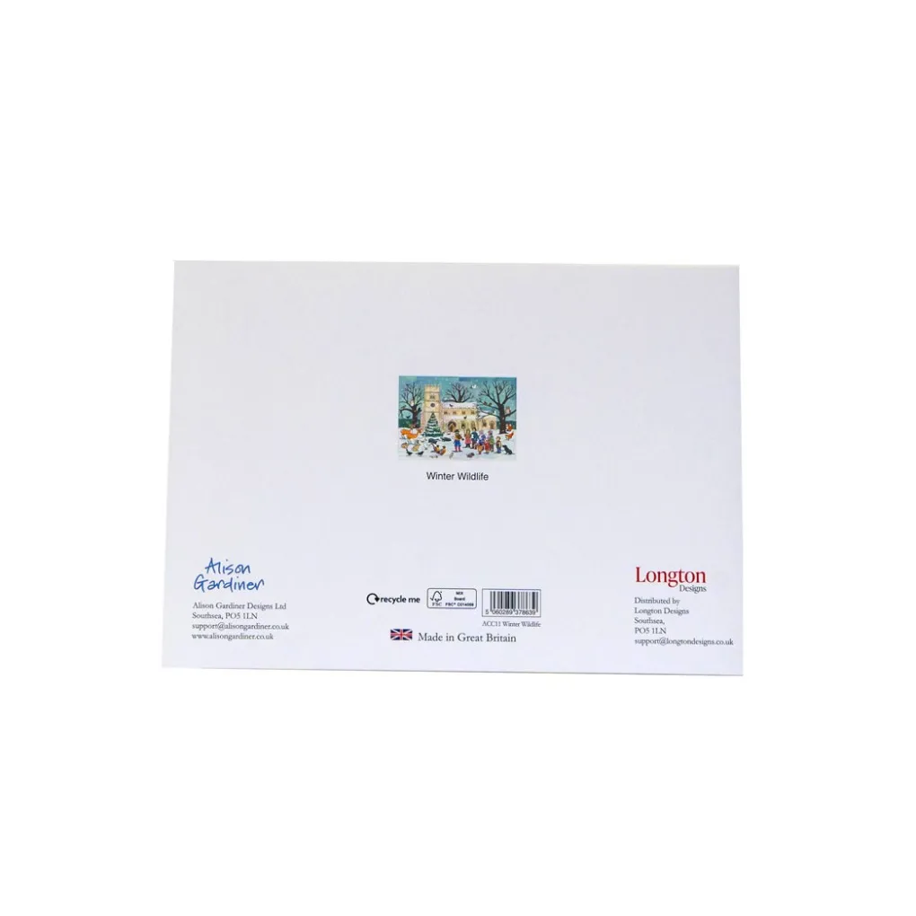 Online Alison Gardiner Winter Wildlife Advent Calendar Card